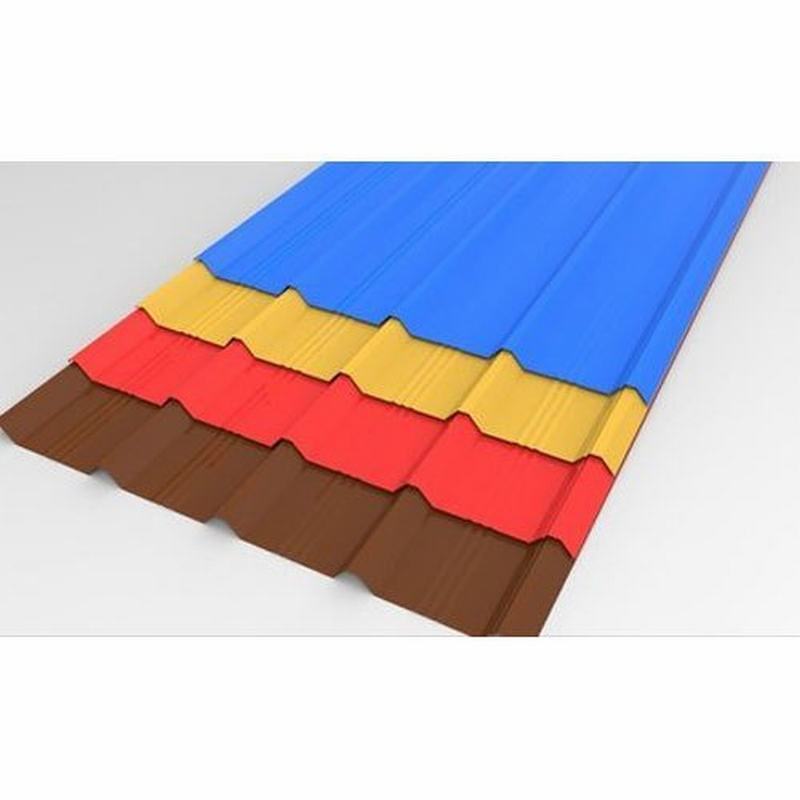 Building Material Bwg34 PPGI Color Coated Prepainted Steel Metal Roof Sheet Price 20 Gauge Gi Galvanized Corrugated Sheet Roofing Sheet