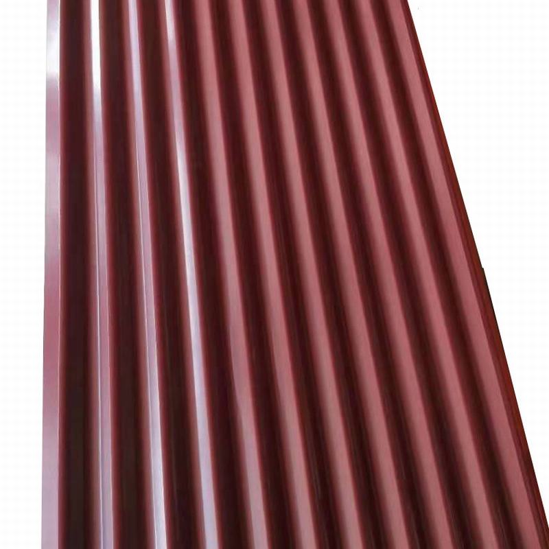 
                                 El mejor precio del material de construcción de acero galvanizado PPGI Hoja de techos de cartón ondulado                            
