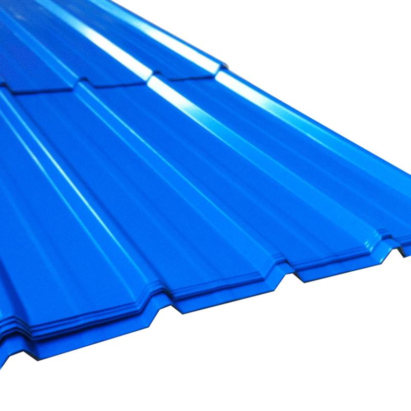 Galvanized Corrugated Sea Blue Color Coated Steel Roofing Sheet for Poultry House