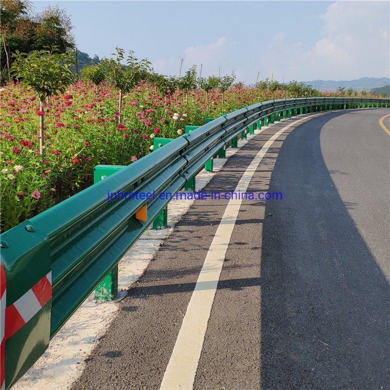 Good Quality Hot DIP Galvanized Cold Rolled Zinc Coated Steel Highway Guardrail, W Beam Guardrail