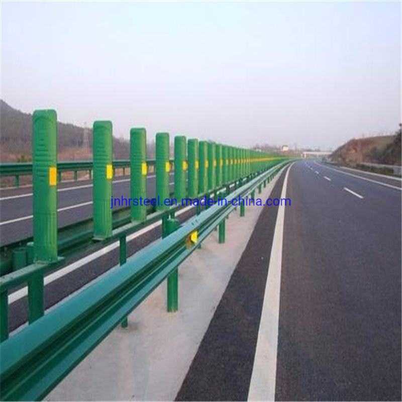 Professional Galvanized Steel Highway Guardrail, Q235 Painted Corrugated