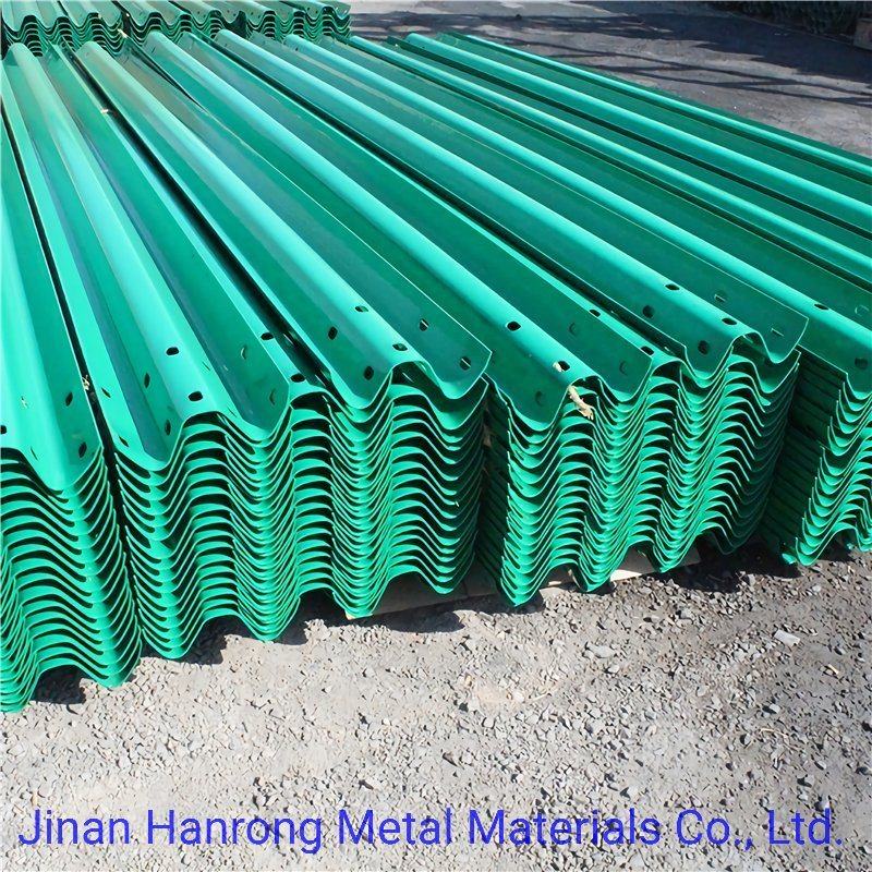 Road Steel Fence Galvanized Steel Products W Beam Guardrail Highway Crash Barriers