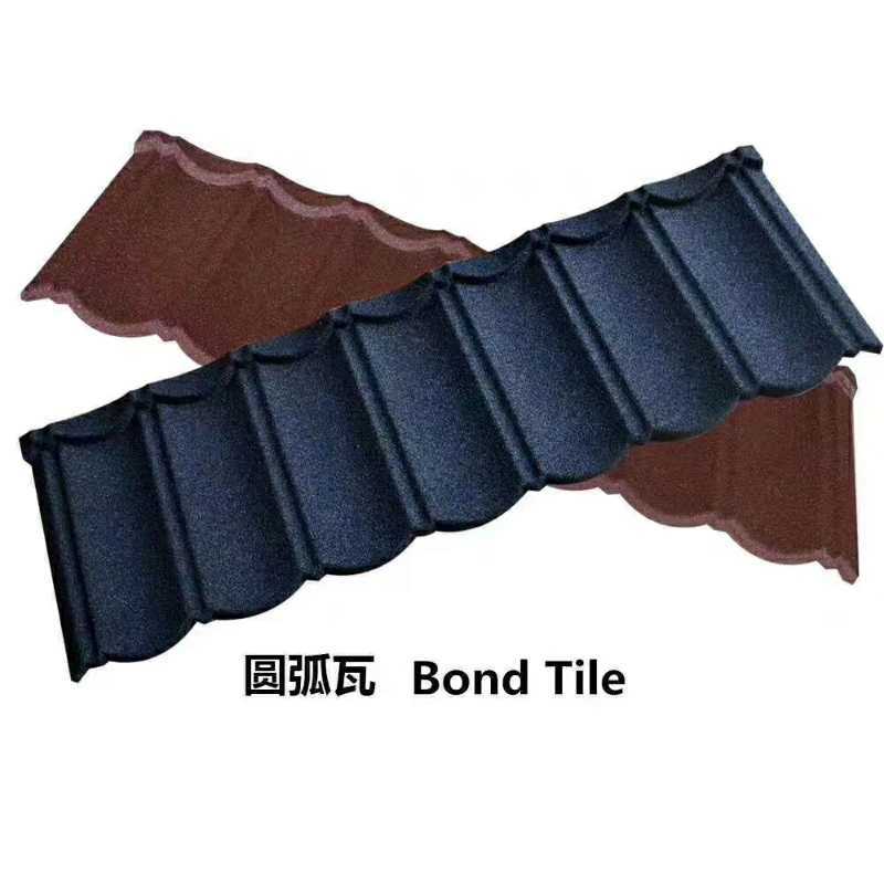 Corrugated Colored Stone Coated Metal Roof Tile