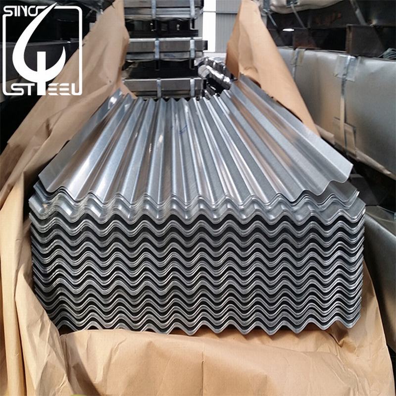 Corrugated Yx28-205-820 Gi Steel Roofing Sheet