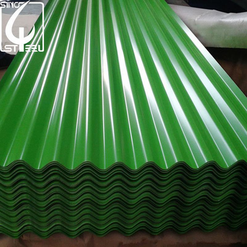 Galvanized Steel Roofing Sheet for Nigeria PPGI Roofing Sheet Green