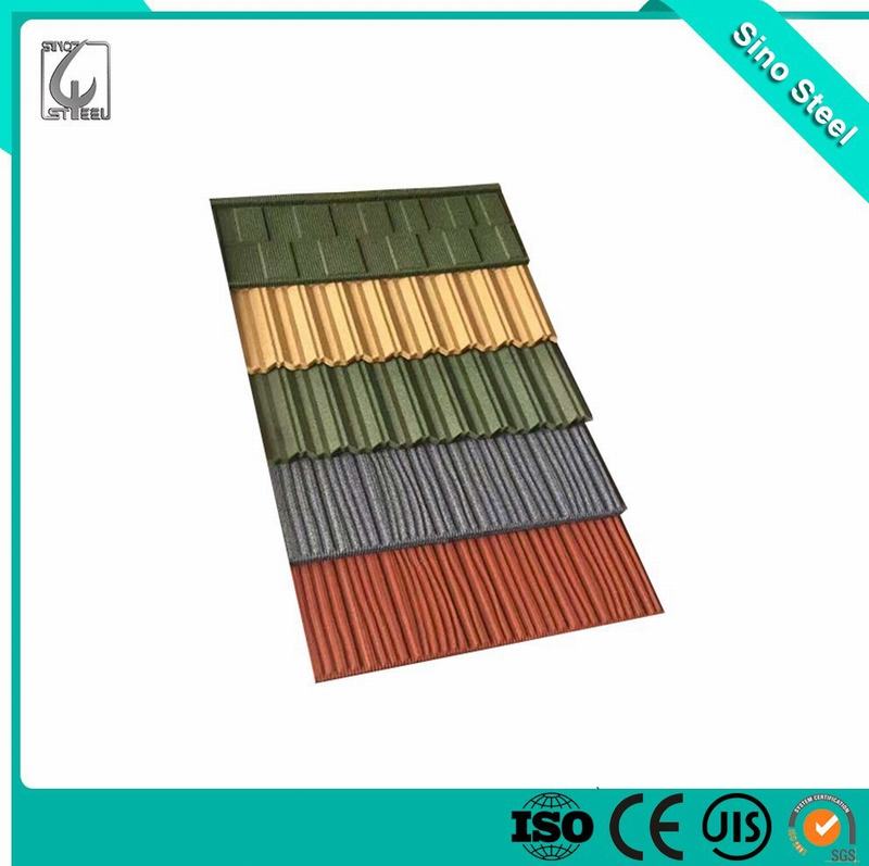 SGCC Building Material Galvalume Stone Coated Steel Sheet Roof Tile