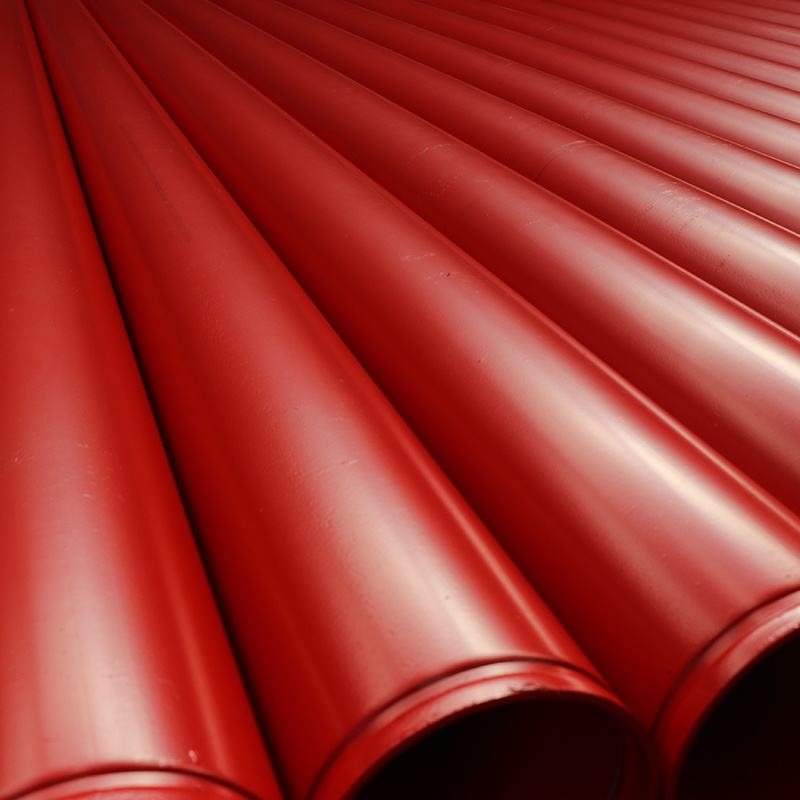 
                                 La norme ASTM A53 A795 rouge Lutte contre les incendies de tuyaux en acier peint                            