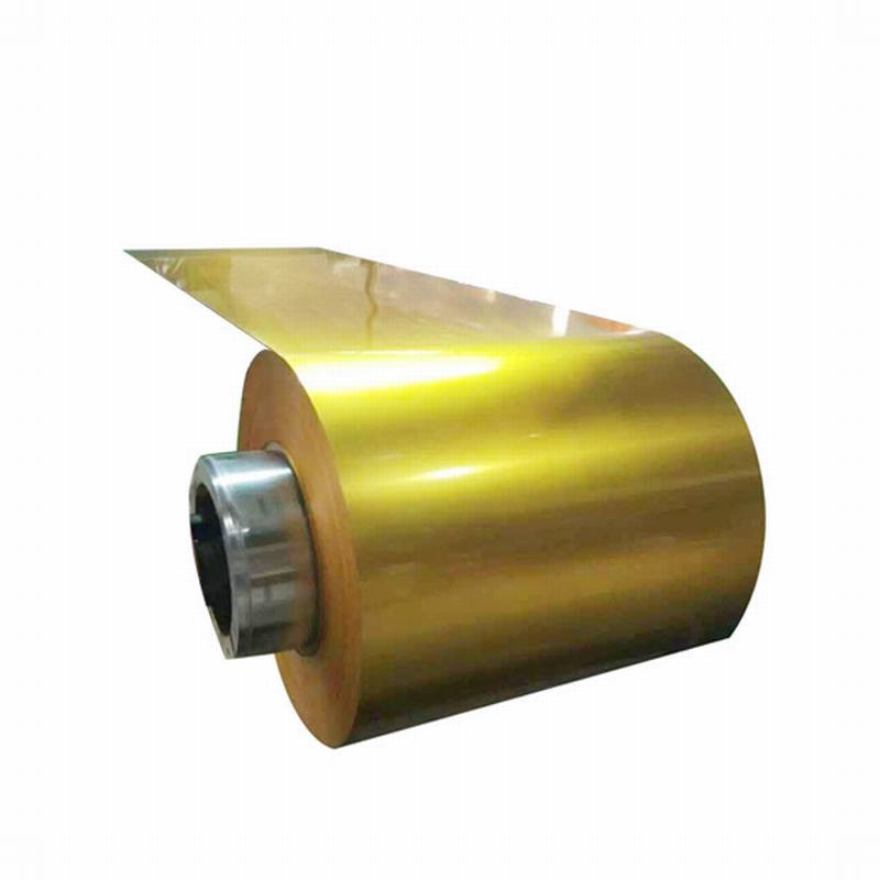 
                                 1050 H16 Color de Oro aluminio anodizado bobina de acero para decoración                            