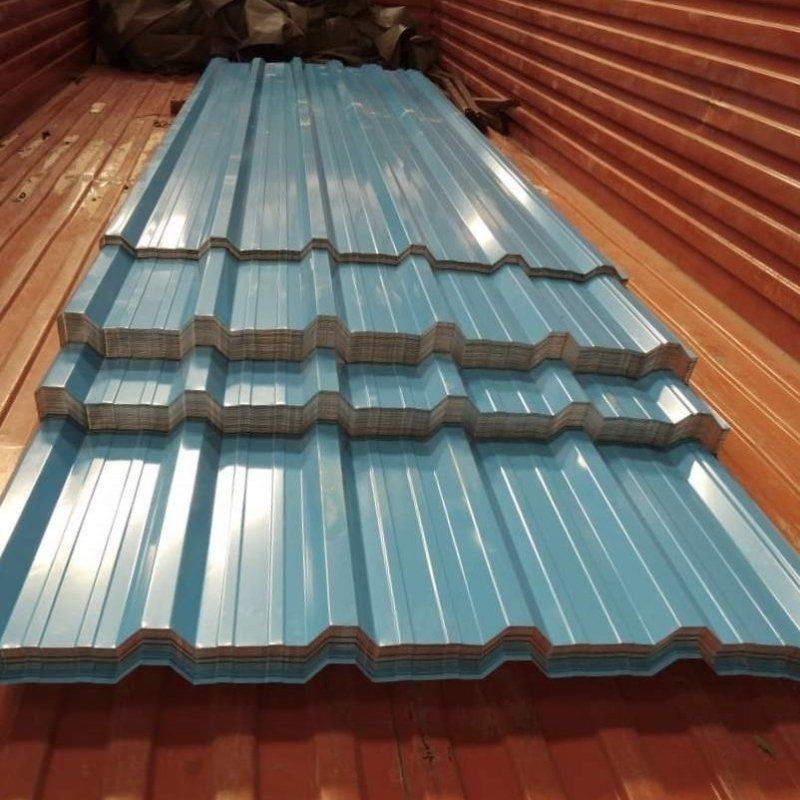 PPGI Color Coated Roofing Sheet Corrugated Wavy Tile for Roofing