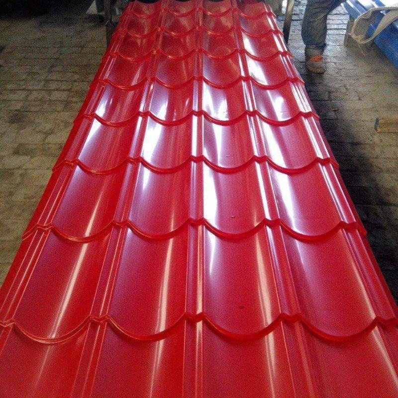 PPGI Wavy Roofing Tile Corrugated Prepainted Galvanized Steel Sheet