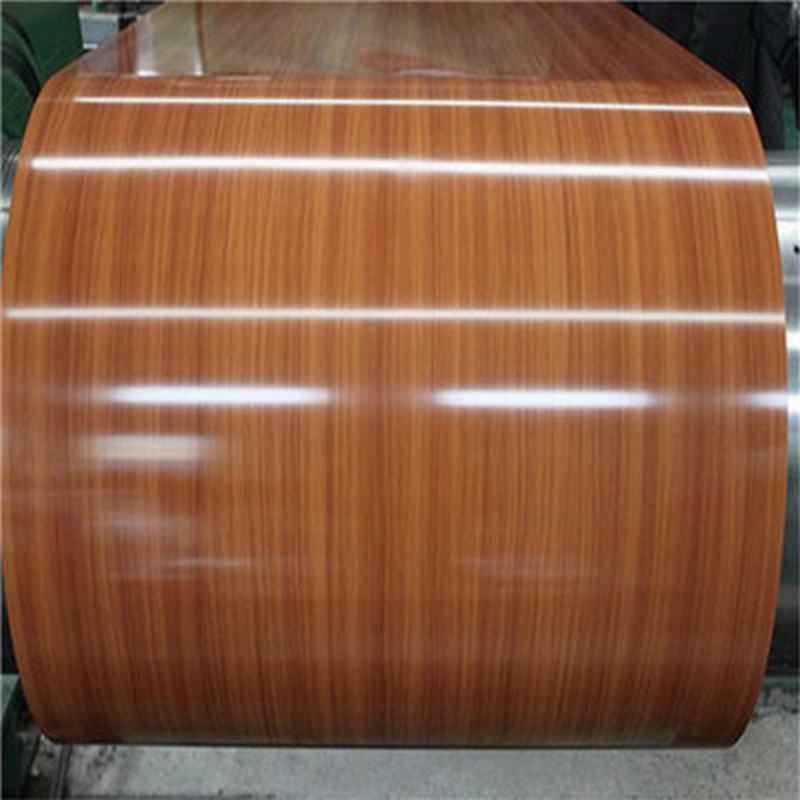 Prepainted Wood Pattern Galvanized Galvalume Steel Coil PPGI