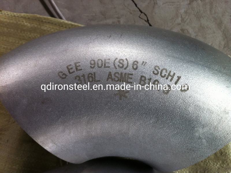 
                                 ASME B16.9 36.19 /DN150 90 grados, de 45 grados Sr/lr Codo de acero inoxidable por grados 304/304L/316/316L                            