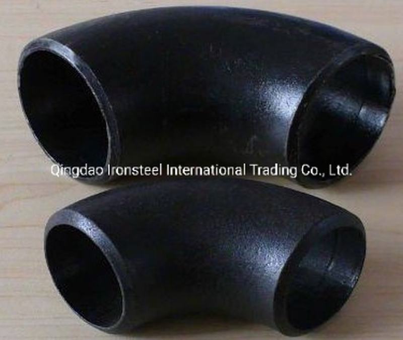 ASME B16.9 ASTM A234 Wpb Pipe Fitting 90deg/45 Deg Sr/Lr DN40 Carbon Steel Elbow