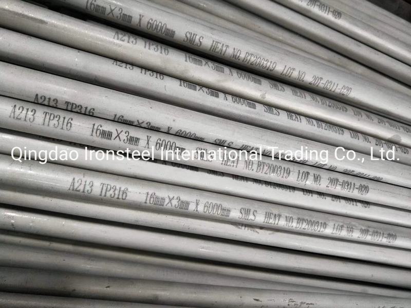 ASTM A213 A269 A312 Tp316 Pickling Stainless Steel Pipe Ss Pipe (Seamless&Welded)
