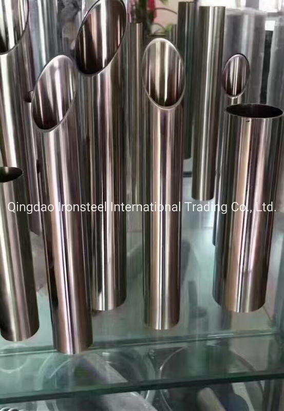 Mirror Surface 304, 304L Welded Stainless Steel Pipe for Decorative Pipe