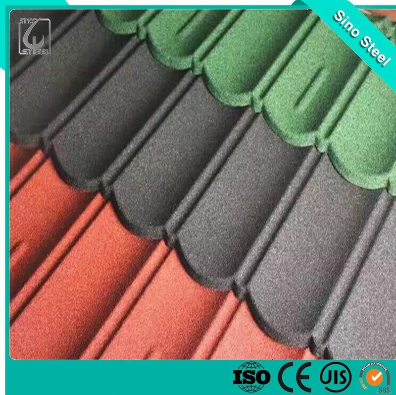 Building Material Color Stone Coated Steel Metal Roofing Tiles From China