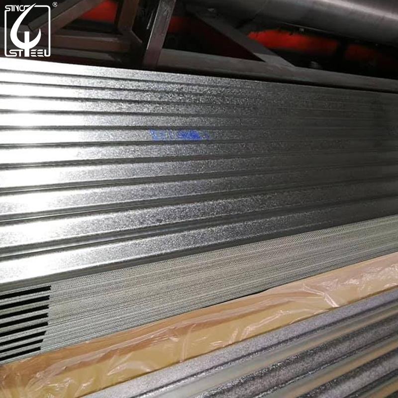 Dx51d Grade Zinc Coated 0.18mm Corrugated Steel Sheet