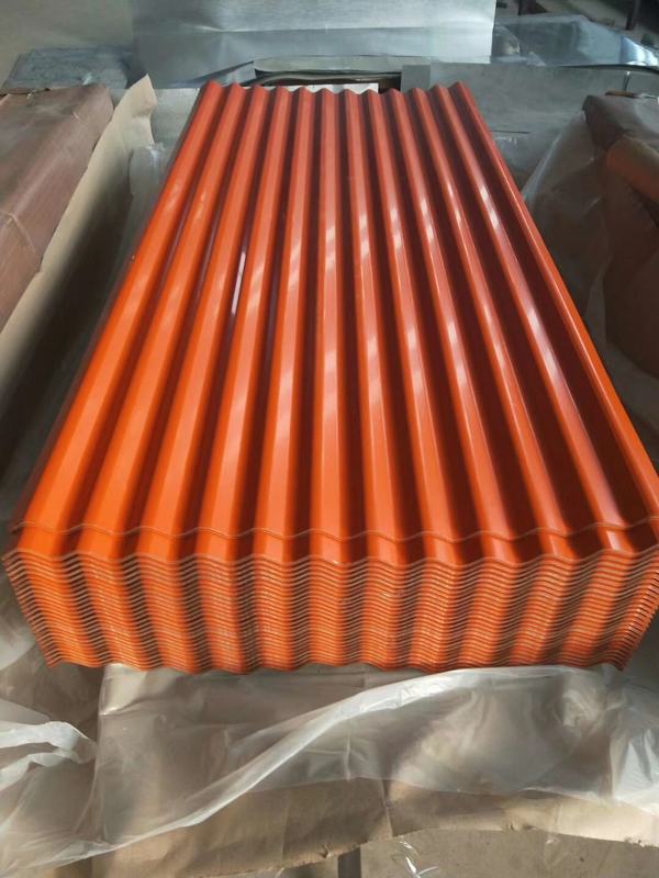 0.6mm Thick Prepainted Corrugated Steel PPGI Roofing Sheet