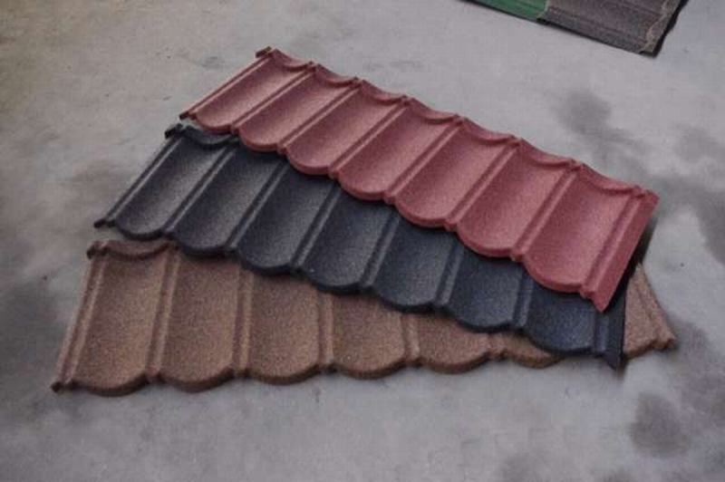 
                                 China Teja techos color piedra Galvalume hoja de metal revestido de azulejos de techo                            