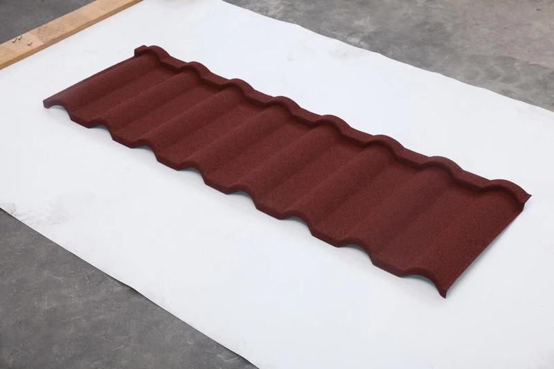 Classical Type Galvalume Color Stone Coated Metal Roof Tile