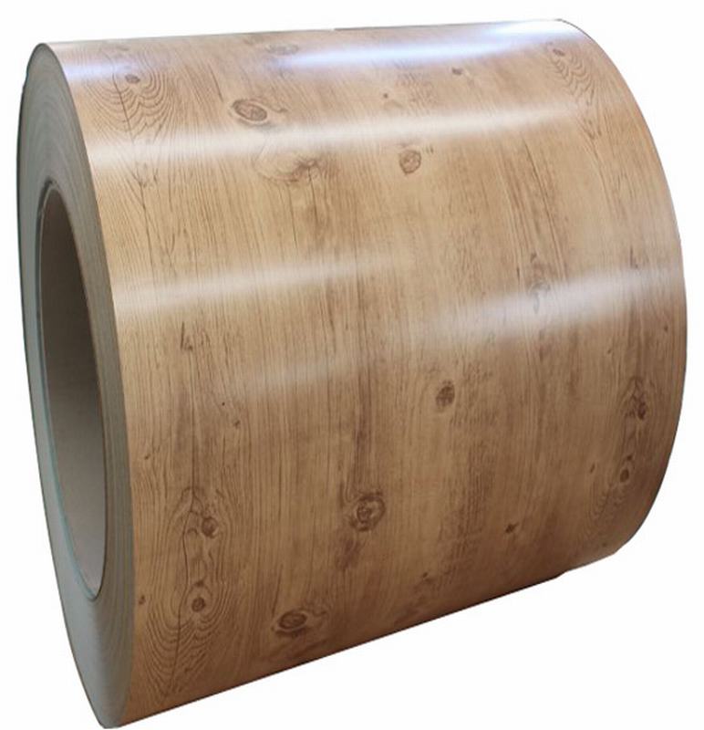 High Quality Wooden Pattern Grain Pattern Color Coated Steel Coil PPGI