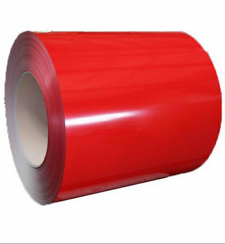 
                                 Pazo de color rojo de 0,55mm Prepainted bobinas de acero galvanizado Tonga                            