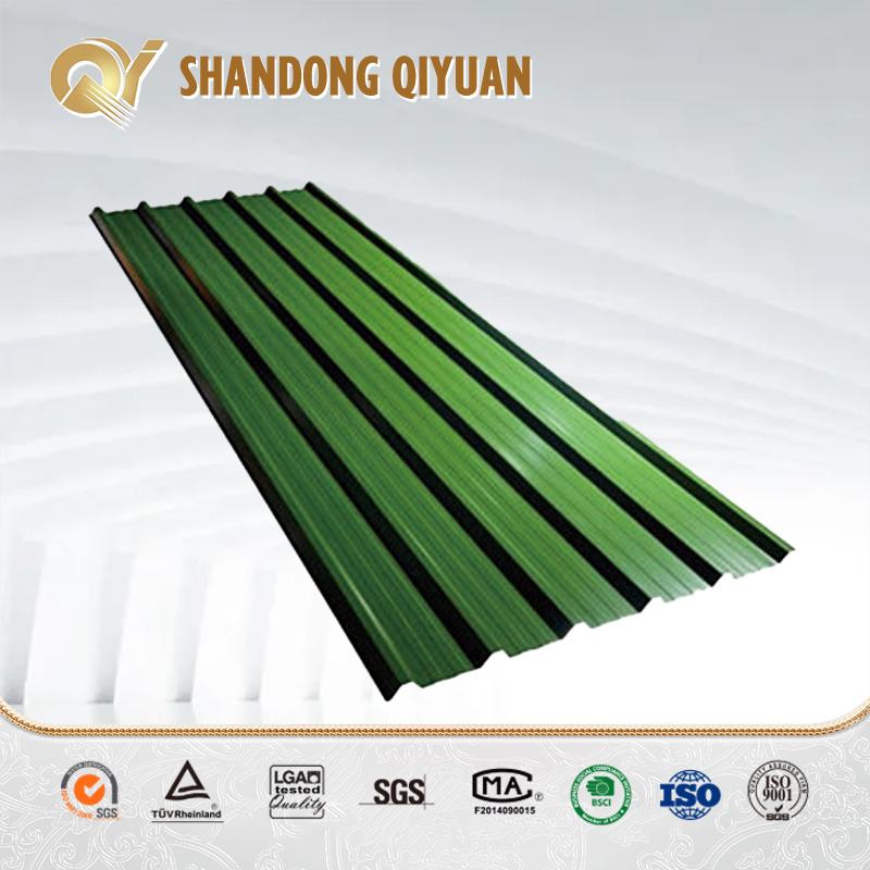 China 
                                 Cor lateral duplo tecto Prepainted revestido a folha de aço corrugado                             fornecedor