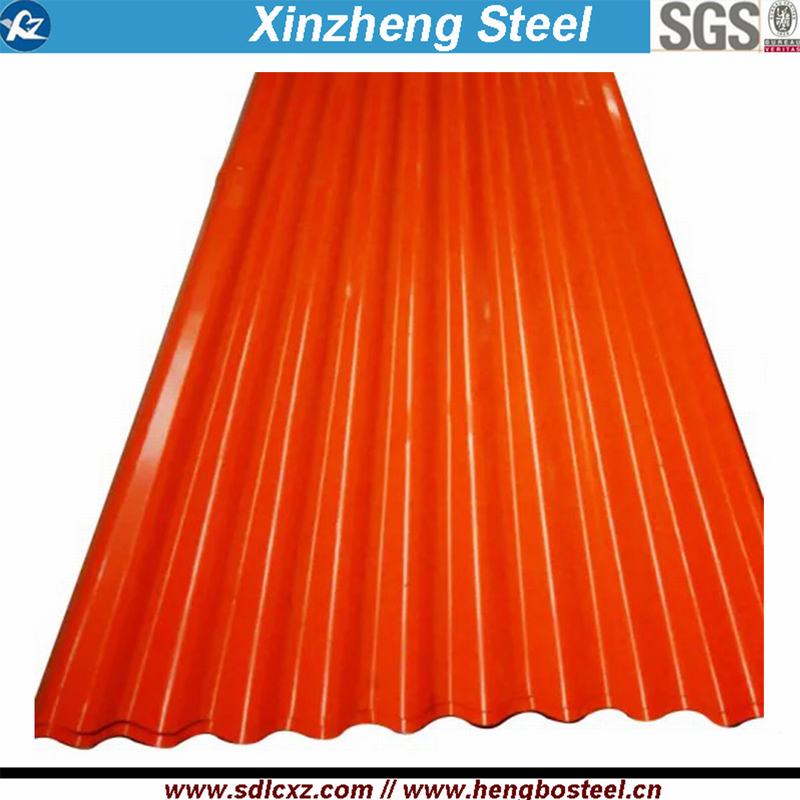 Red Color Corrugated Galvanized Steel for Roofing Sheet