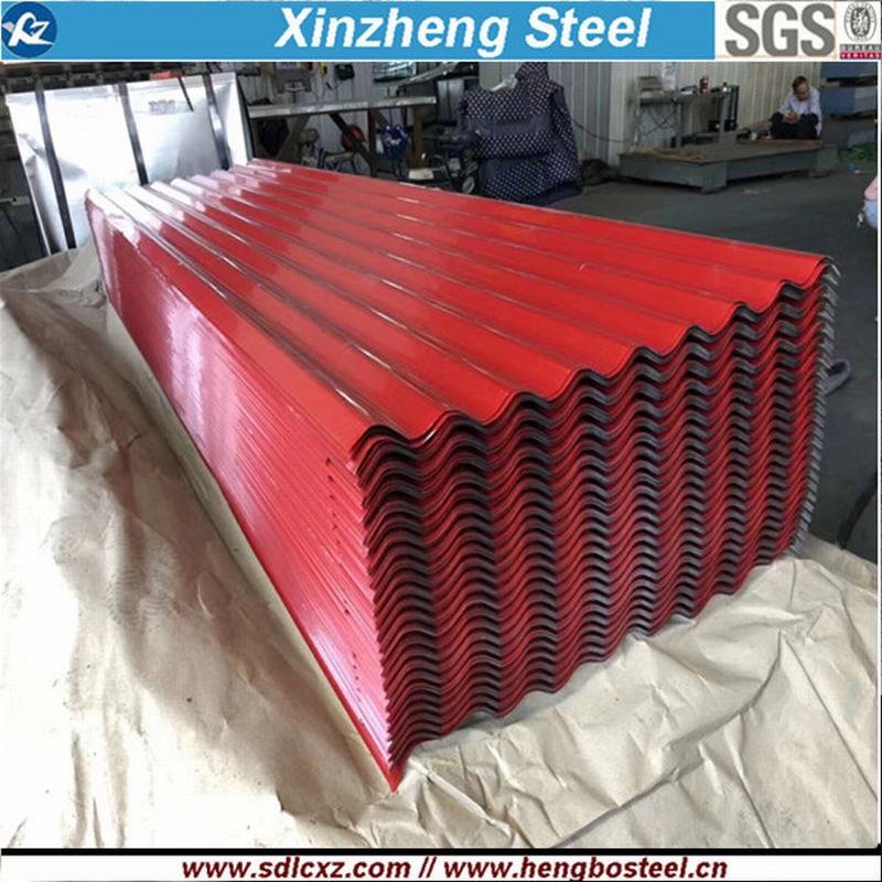 Sgch Color Coated Galvanized Corrugated Steel Roofing Sheets