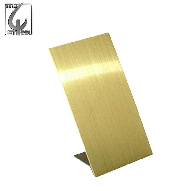 China 
                        Ss Colored Hairline Stainless Steel Sheet for Exterior Wall Panel
                     supplier
