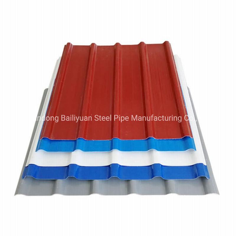 Cold Rolled PPGL PPGI Steel Plate Color Coated Corrugated Steel Roofing Sheet for Wall Building Material
