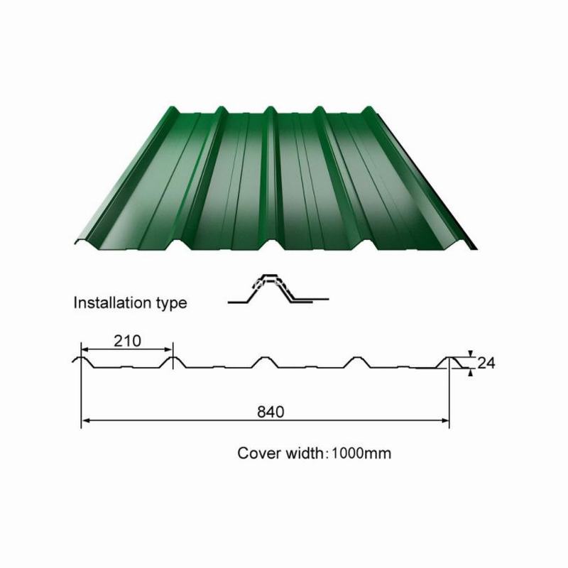 PPGI Color Coated Prepainted Steel Metal Roof Sheet Galvanized Corrugated Steel Iron Roofing Sheet for Building Material
