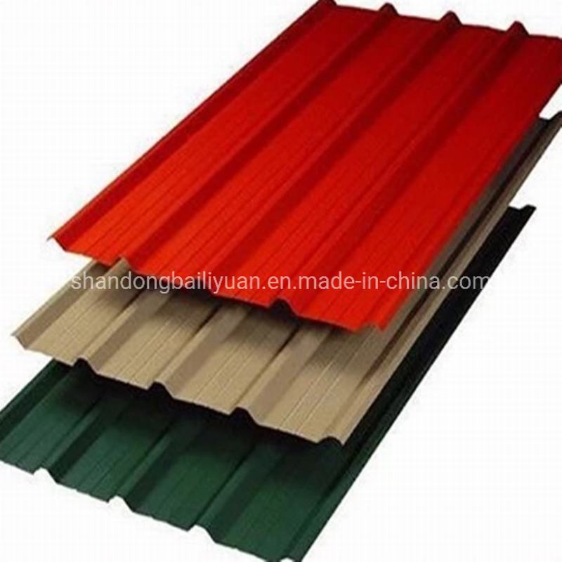 Chine 
                                 PPGI PPGL Prepainta toit couleur métal ondulé galvanisé recouvert de tôle de toit de la plaque en acier de couleur                             fournisseur