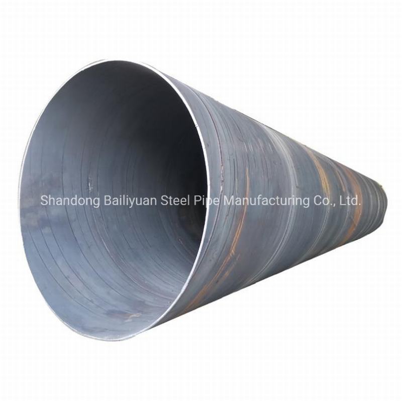 
                                 Q235 tubo de acero soldado en espiral de gran diámetro SSAW                            