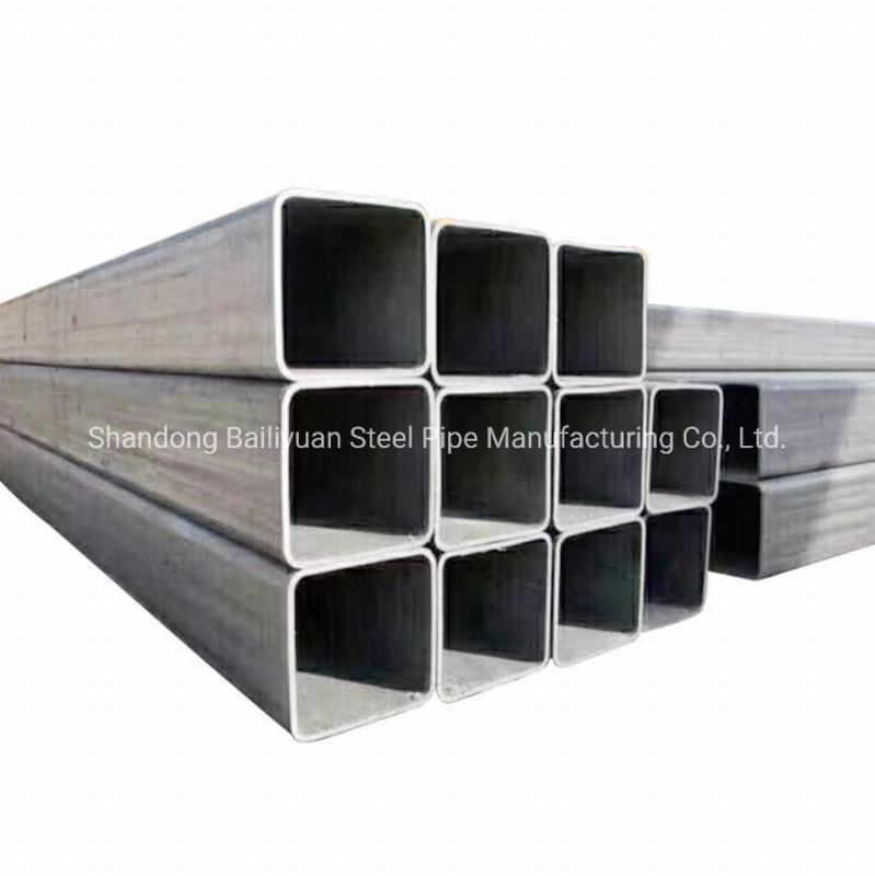 Q345 Ss400 Hot Rolled/Cold Drawn Stainless Steel Steel Pipe Galvanized Square Rectangular Tube Pipe Manufacturer