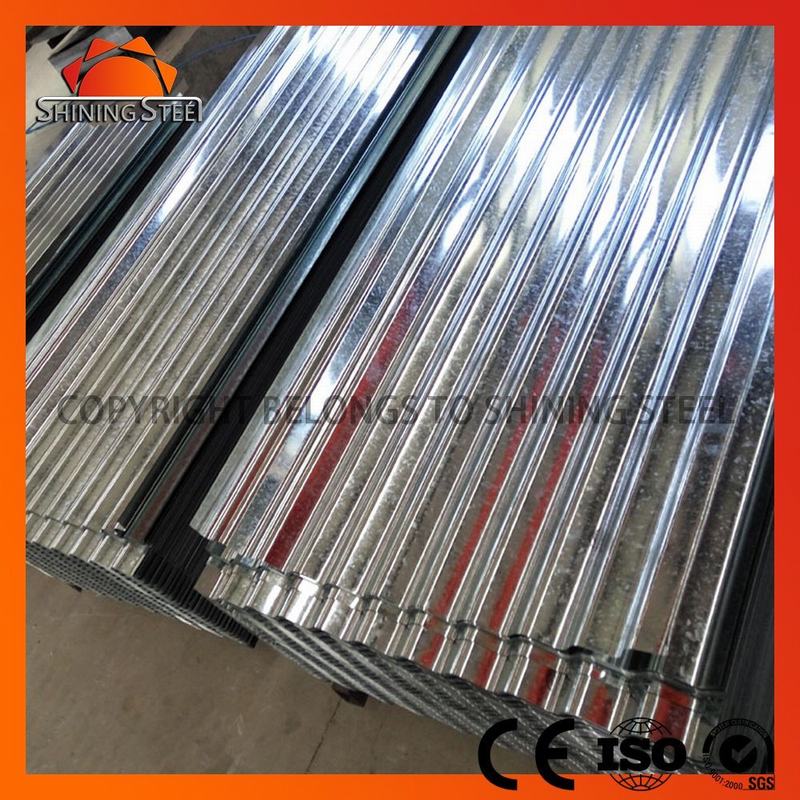 ASTM A653 Dx51d SGCC 24 Gauge 4X8 Galvanized Corrugated Steel Roofing Sheets Price