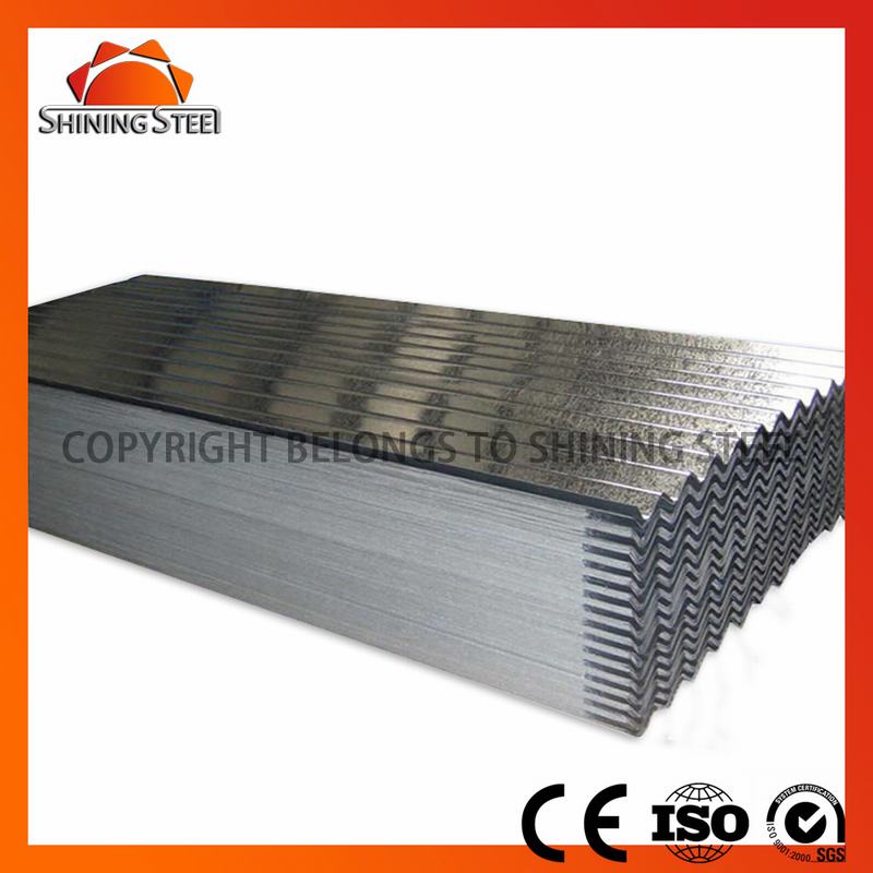 SGCC Z40 0.22mm Gauge Thick Galvanized Corrugated Steel Gi Roofing Sheet