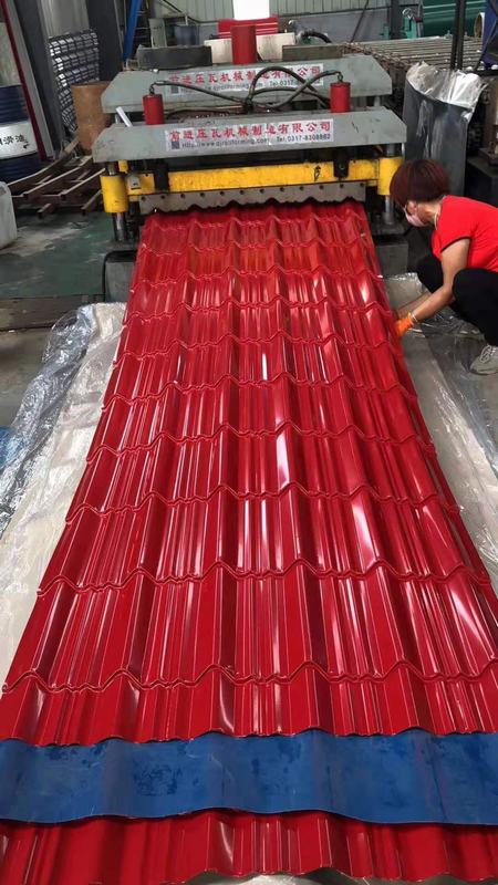 Building Material Prepainted Galvanized PPGL PPGI Color Coated Metal Roof Sheet Corrugated Steel Roofing Sheet