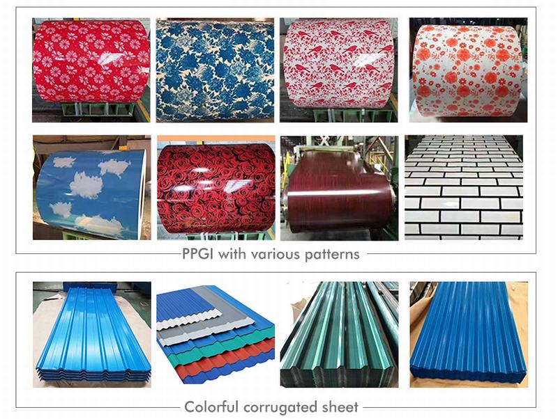 Hot Sale PPGI Galvanized Steel Coil Color Steel Tile Color Coated Galvanized Sheet Factory