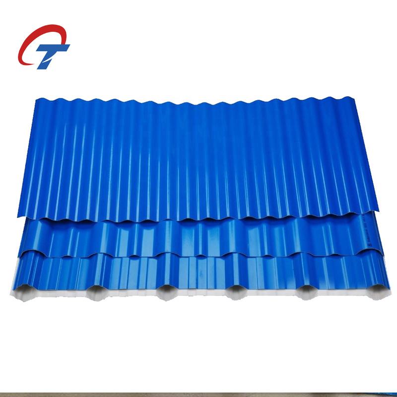 Zinc 60g -275g 0.45mm PPGI Corrugated Metal Roofing Sheet Gi Iron Plate Price for Roofing Materials