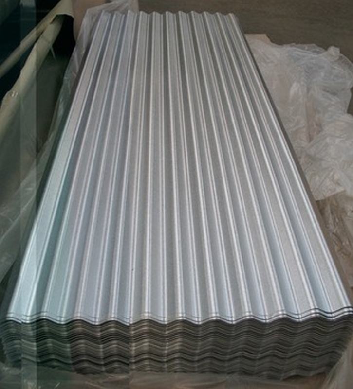 
                                 Dx51d 30-275g/m2 Prepainted canelado médio a quente de ferro de aço telhas de folha de metal de cor                            