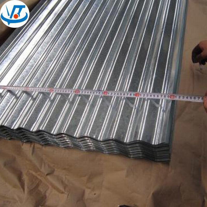 
                                 Hoja de acero galvanizado de techado ondulado Gi Dx51d de la placa+Zn                            