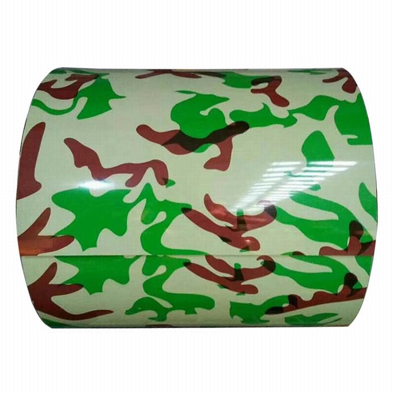 Prepainted Camouflage Grain Colored Galvanized Steel Sheet
